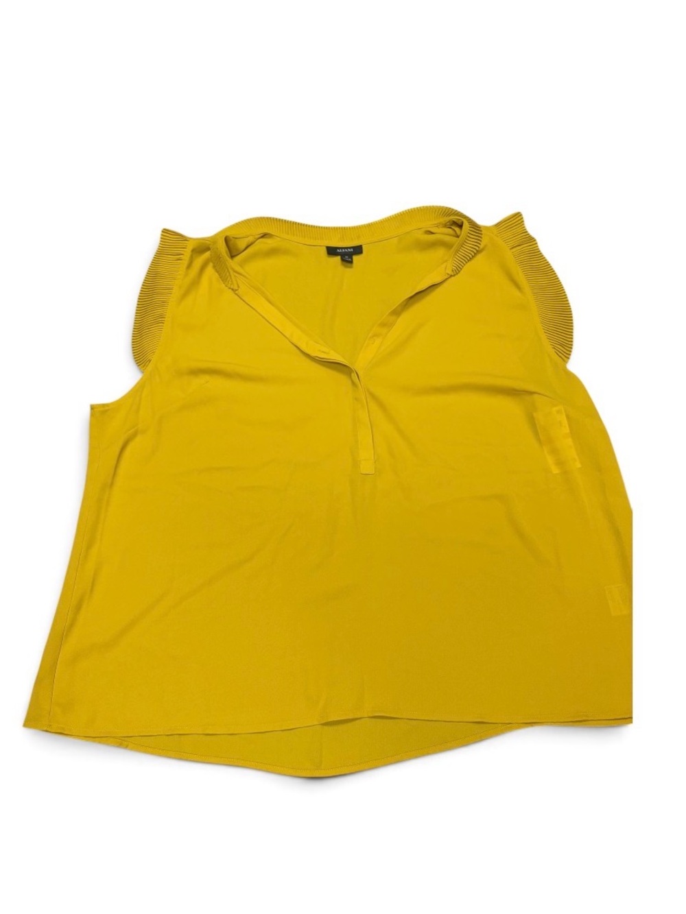 Alfani Yellow Ruffle Sleeve V-Neck Camisole